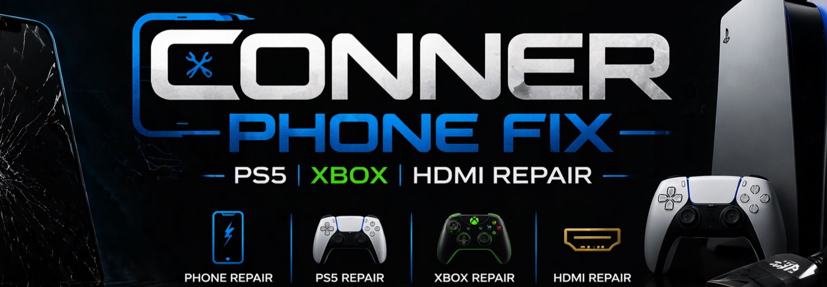 Conner Phone Fix - PS5 Xbox HDMI Repair