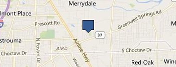 K Freeman location map