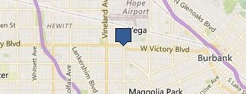 Burbank Van Rental location map