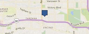 Air Duct Cleaning Tarzana location map