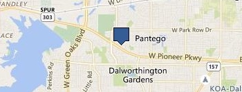 Garage Door Repair Pantego location map