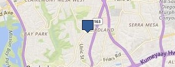 Lawn Care San Diego location map