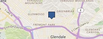 Garage Door Repair Glendale location map