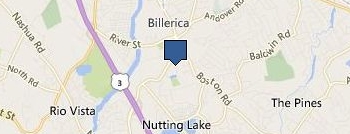 Garage Door Repair Billerica location map