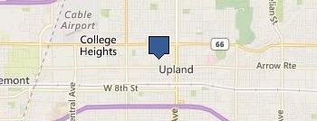 Upland Carpet Cleaning Experts location map