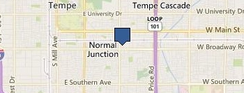 SkipperBud's - Tempe location map