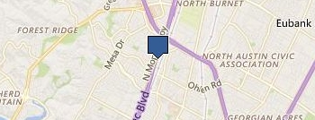 Austin Roofing Contractors location map