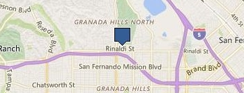 Granada Hills Garage Door Experts location map