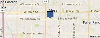 Alcohol & Drug Rehab Mesa location map
