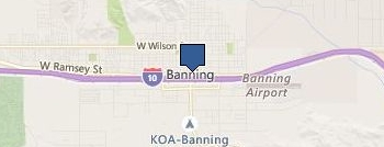 Garage Door Repair Banning location map