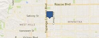 Canoga Park Garage Door Repair Specialists location map