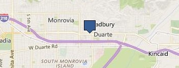 Garage Door Repair Duarte location map
