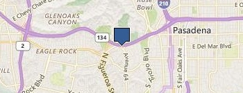 Towing Pasadena location map