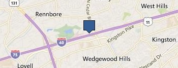 Days Inn Knoxville West location map
