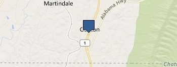 Casino Golf Cabins location map