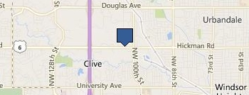 Pro Locksmith Waukee Iowa location map