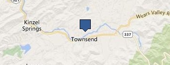 Old Smoky Mountain Cabins location map