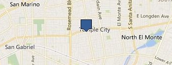 Temple City Insulation Kings location map