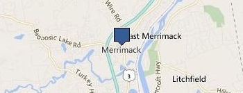 GB Garage Doors Merrimack location map