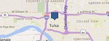 Tulsa Precision Dental location map