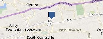 Bourne's Service Center location map