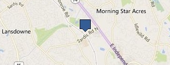 Charlotte Garage Doors location map