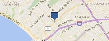 Anton Bilchik, MD, PhD, FACS location map