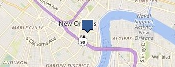 Lafayette Hotel location map