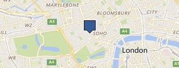 UK Writing Centre location map