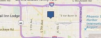 EOS Fitness - Downtown Phoenix location map