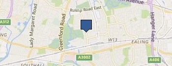 HANWORTH GLAZING LTD location map