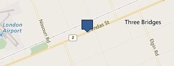 Positive Changes Hypnosis Etobicoke location map