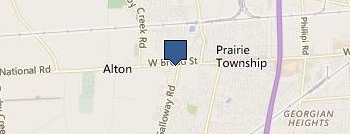 Heating and Cooling Part and Service Center location map