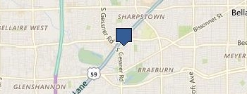 Emergency Dental Houston location map