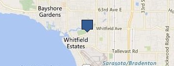 garage door services in sarasota location map