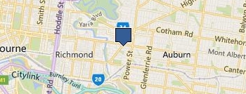 Houston Business Lawyers location map