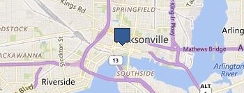 dui attorney jacksonville location map