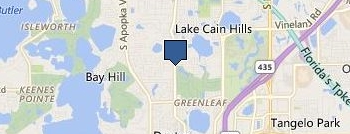 Garage Door Repair Doctor Phillips location map