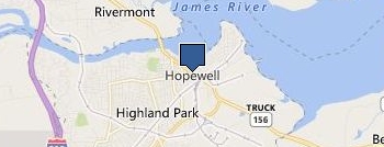Case study service location map
