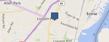 Lincoln Park Road Service location map