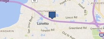 garage doors orange park fl location map