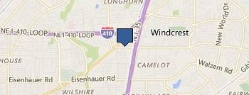 Lewis Roofing location map