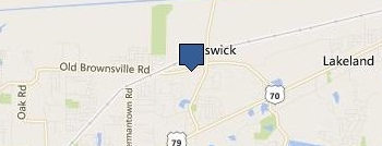 Brunswick Dumpster Rental Man location map