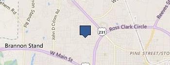 Aflac location map