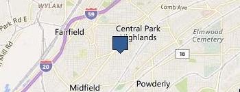 Dawson Development location map