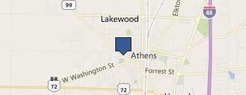 Athens Hearing Diagnostic Center location map