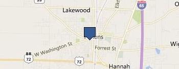 Athens News Courier location map