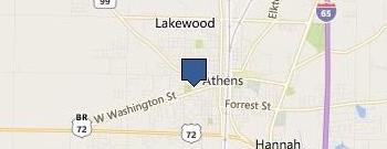 Athens Limestone Hosp Rehab location map