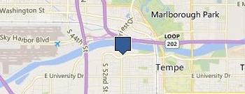 Arwood Waste Dumpster and Portable Toilet Rental of Tempe location map