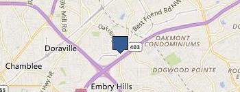 GIK Acoustics, Northcrest Road, Atlanta, GA location map